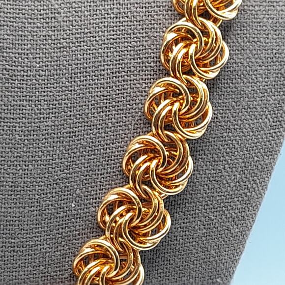 Vintage Edwin Pearl Gold Plated Chain Necklace, 24 Inches, 1980s - Picture 4 of 9